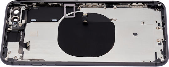 Rückseitige Gehäuseabdeckung mit vorinstallierten Kleinteilen für iPhone 8 Plus ohne Logo, Aftermarket Plus, Space Gray