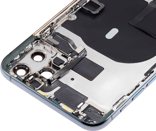 Back Housing W Small Components Pre-installed Iphone 11 Pro Max No Logo Aftermarket Plus Midnight Green
