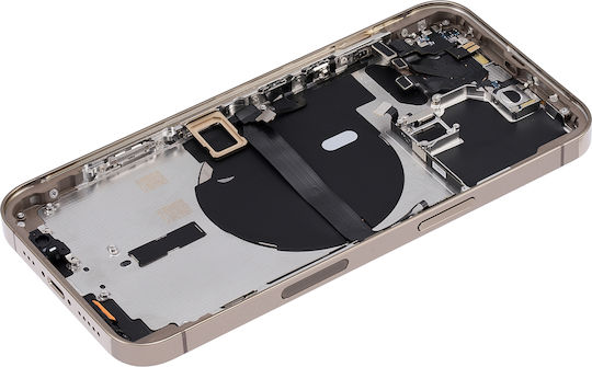 Capac Spate cu Piese Mici iPhone 13 Pro Versiune SUA Aftermarket Plus Auriu