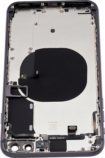 Rückseitige Gehäuseabdeckung mit vorinstallierten Kleinteilen für iPhone 8 Plus ohne Logo, Aftermarket Plus, Space Gray