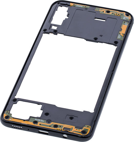 Mittelrahmengehäuse Samsung Galaxy A70 A705 2019 Aftermarket Plus Schwarz