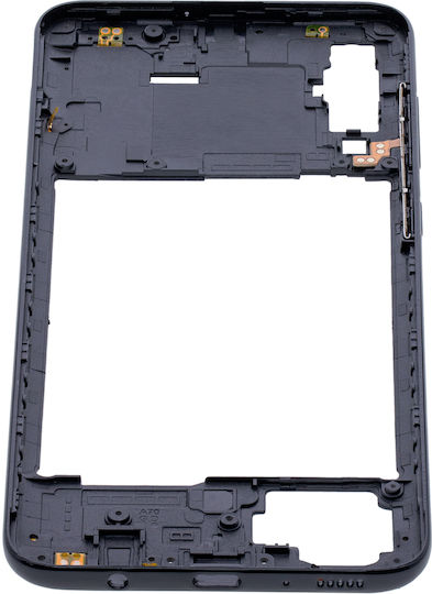 Mittelrahmengehäuse Samsung Galaxy A70 A705 2019 Aftermarket Plus Schwarz
