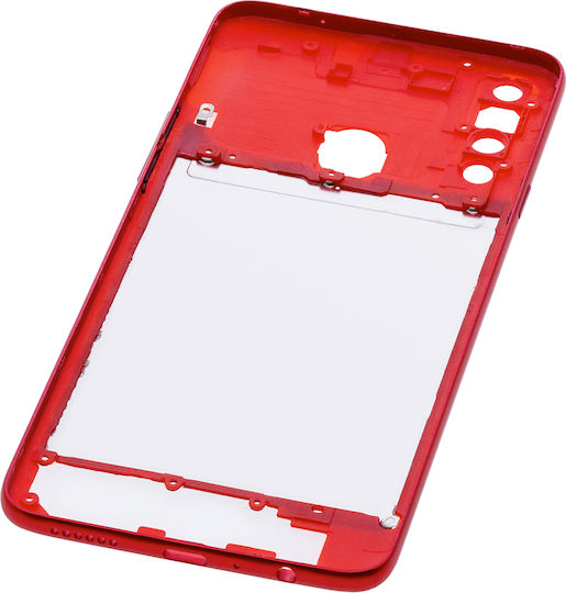 Mid-frame Housing Samsung Galaxy A20s A207 2019 Aftermarket Plus Red