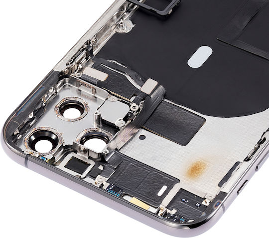 Rückgehäuse mit vorinstallierten Kleinteilen iPhone 11 Pro ohne Logo Aftermarket Plus Space Gray