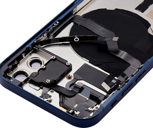 Back Housing W Small Parts Iphone 12 Us Version Aftermarket Plus Blue