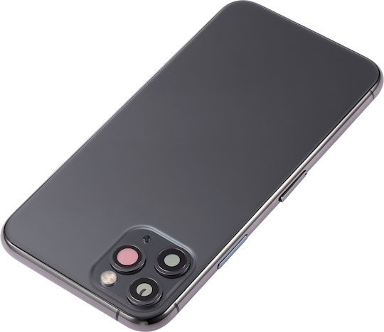 Rückgehäuse mit vorinstallierten Kleinteilen iPhone 11 Pro ohne Logo Aftermarket Plus Space Gray