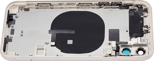 Back Housing W Small Components Pre-installed Iphone 11 No Logo Aftermarket Plus White