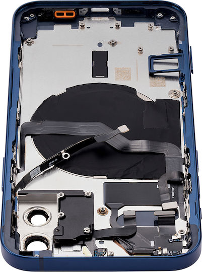 Back Housing W Small Parts Iphone 12 Us Version Aftermarket Plus Blue