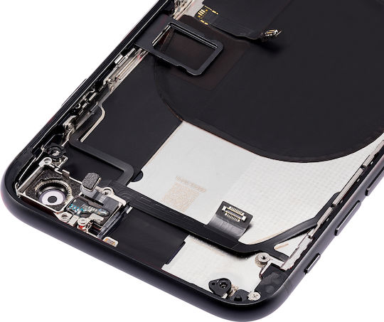 Rückgehäuse mit vorinstallierten Kleinteilen für iPhone SE 2020 ohne Logo Aftermarket Plus Schwarz