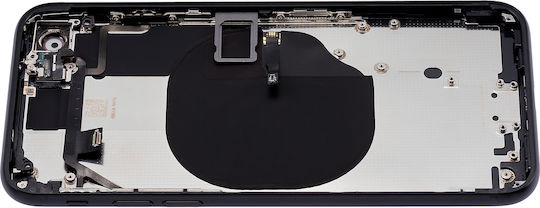 Rückgehäuse mit vorinstallierten Kleinteilen für iPhone SE 2020 ohne Logo Aftermarket Plus Schwarz