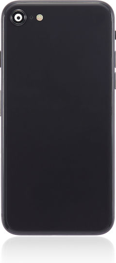 Rückgehäuse mit vorinstallierten Kleinteilen für iPhone SE 2020 ohne Logo Aftermarket Plus Schwarz