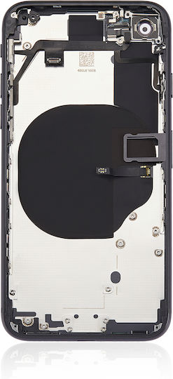 Rückgehäuse mit vorinstallierten Kleinteilen für iPhone SE 2020 ohne Logo Aftermarket Plus Schwarz