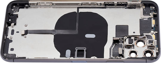 Back Housing W Small Components Pre-installed Iphone 11 Pro Max No Logo Aftermarket Plus Space Gray