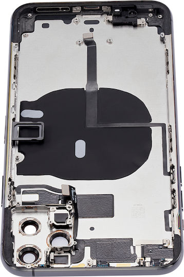 Back Housing W Small Components Pre-installed Iphone 11 Pro Max No Logo Aftermarket Plus Space Gray