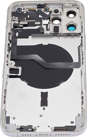 Backcover mit Kleinteilen für iPhone 12 Pro Max US-Version Aftermarket Plus Silber