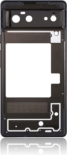 Корпус на средната рамка за Google Pixel 6 Stormy Black