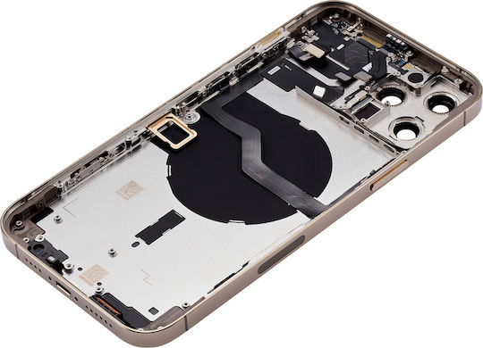 Заден корпус с малки части за iPhone 12 Pro Max, американска версия, заместител Plus, златист