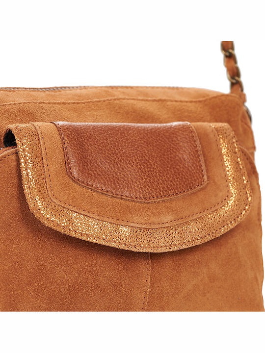 Women's Suede Shoulder Bag Beige