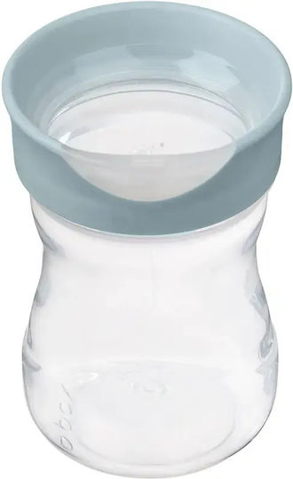 B.Box Детска Чашка с Дръжки и Сламка от Синя Пластмаса 240 ml за 4m+