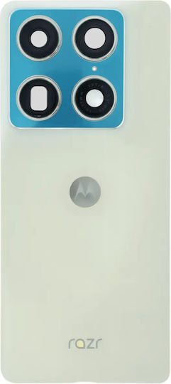 Ansamblu Inserție Capac Spate Motorola Razr Fold Xt2651 2026 Original OEM Alb Crin