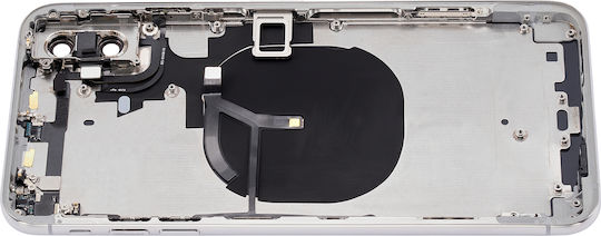 Rückgehäuse mit vorinstallierten Kleinteilen iPhone Xs Max ohne Logo Aftermarket Plus Silber
