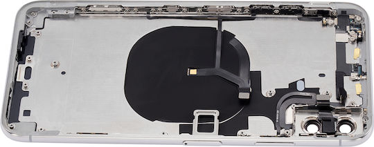 Rückgehäuse mit vorinstallierten Kleinteilen iPhone Xs Max ohne Logo Aftermarket Plus Silber