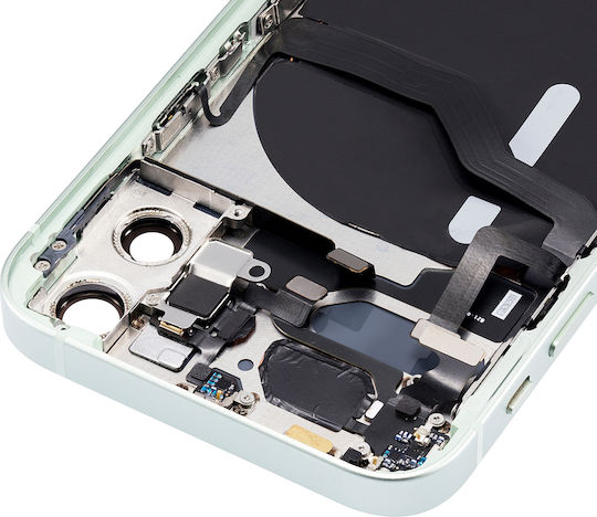 Capac Spate cu Componente Mici pentru iPhone 12 Mini, Versiunea SUA, Aftermarket Plus, Verde