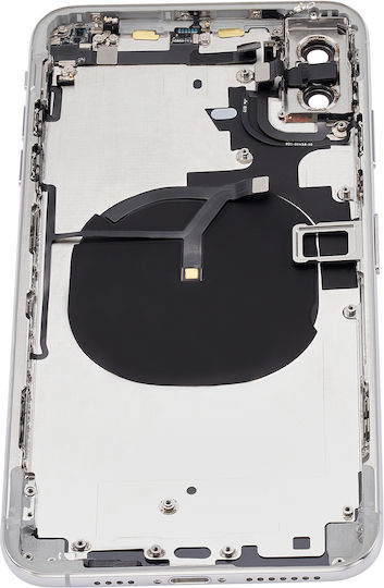 Rückgehäuse mit vorinstallierten Kleinteilen iPhone Xs Max ohne Logo Aftermarket Plus Silber
