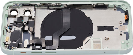 Capac Spate cu Componente Mici pentru iPhone 12 Mini, Versiunea SUA, Aftermarket Plus, Verde