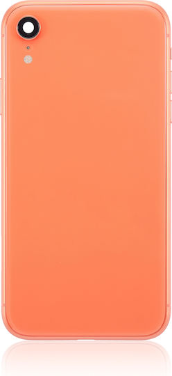 Carcasă Spate cu Componente Mici Preinstalate iPhone Xr Fără Logo Aftermarket Plus Coral