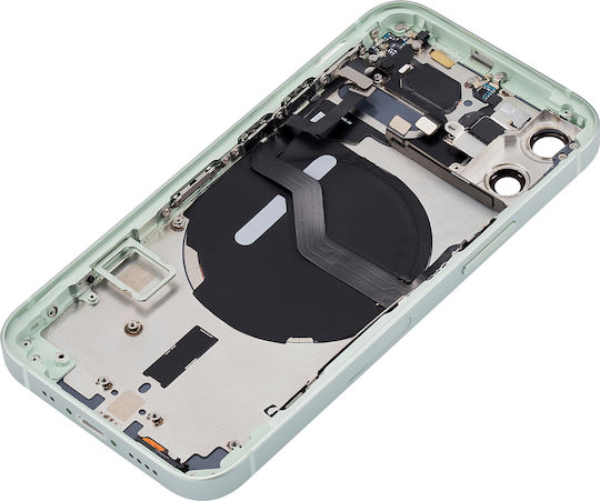 Capac Spate cu Componente Mici pentru iPhone 12 Mini, Versiunea SUA, Aftermarket Plus, Verde
