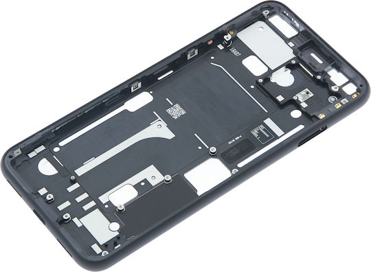 Mittelrahmengehäuse Google Pixel 4 Rosa Ein-/Ausschalter