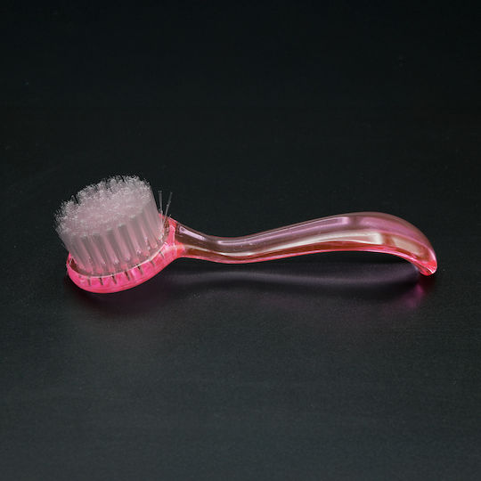 Global Fashion Round Dusting Brush Handle Pink