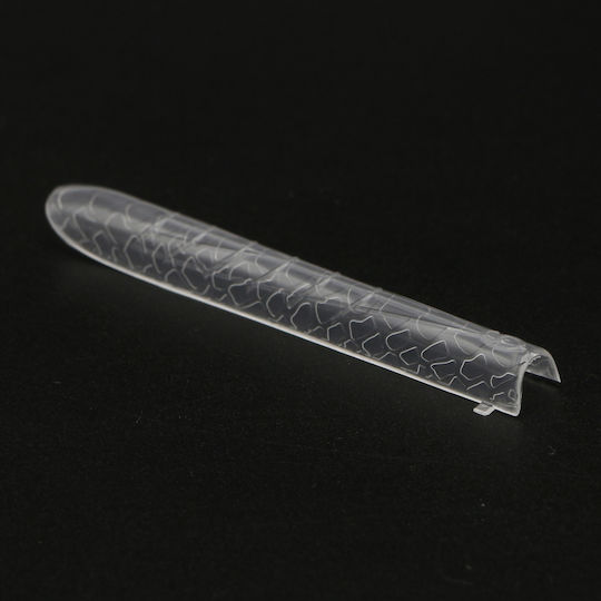 Global Fashion Plastic Nail Forms 120 Pieces Medium Square Snake Print