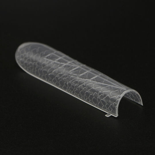 Global Fashion Plastic Nail Forms 120 Pieces Medium Square Snake Print