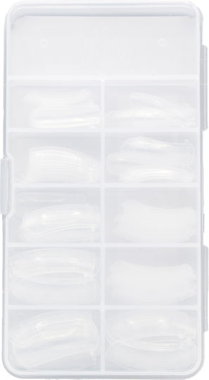 Global Fashion Standard Double-sided Upper Nail Forms Oval Square Markings 100 Pcs 20821