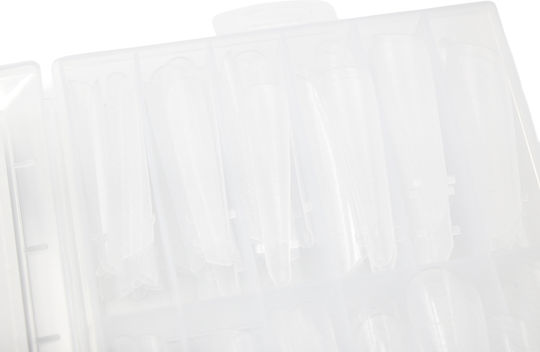 Global Fashion Top Plastik-Nagelformen 120 Stück, Gewölbt, Mandelförmig, Schlangenmuster
