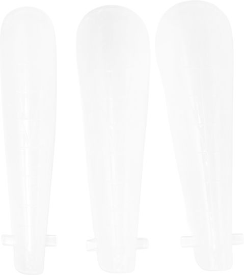 Global Fashion Top Plastik-Nagelformen 120 Stück, Gewölbt, Mandelförmig, Schlangenmuster