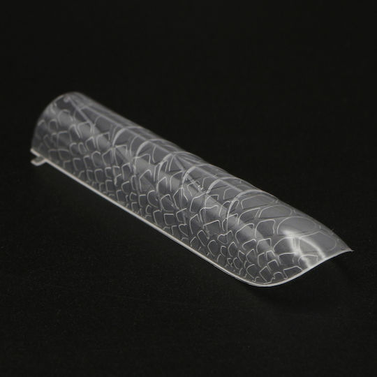 Global Fashion Plastic Nail Forms 120 Pieces Medium Square Snake Print