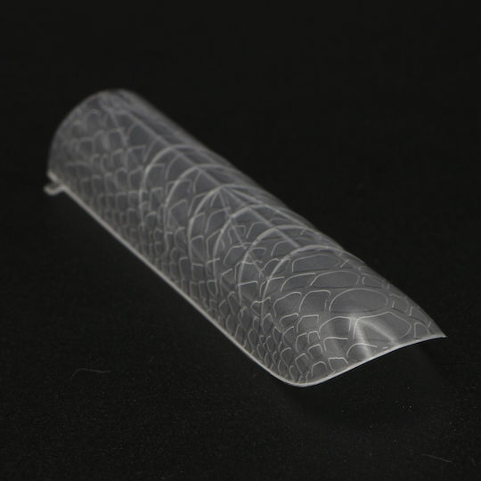Global Fashion Plastic Nail Forms 120 Pieces Medium Square Snake Print