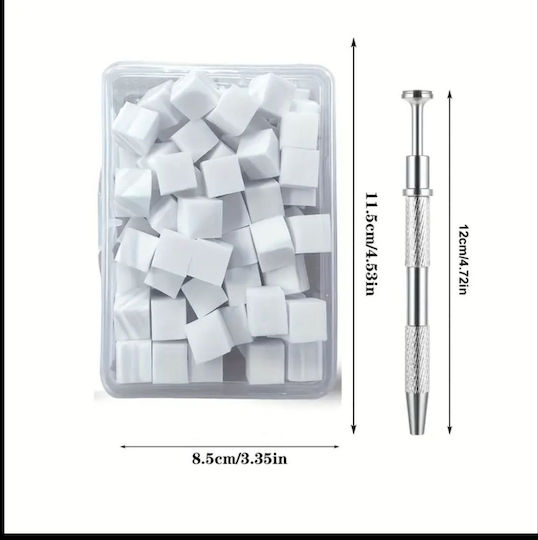 Global Fashion Ombre Gradient Set Metal Pen + Interchangeable Sponges 100 Pcs 24731