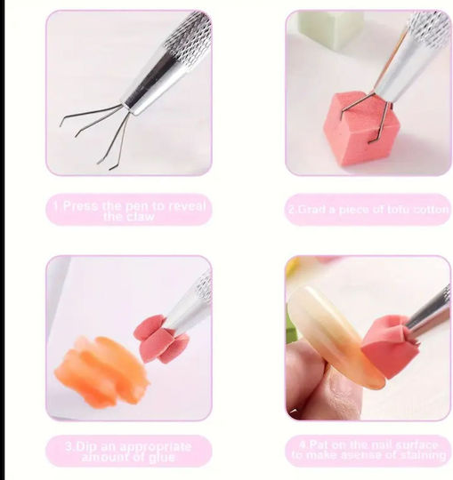 Global Fashion Ombre Gradient Set Metal Pen + Interchangeable Sponges 100 Pcs 24731