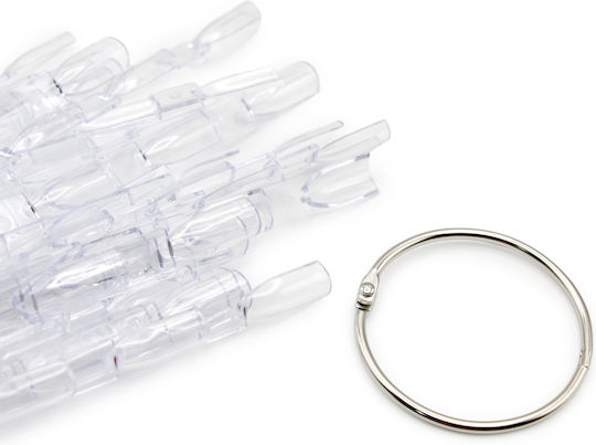 Global Fashion Farbfächer auf Ring für 3 Nägel Transparent