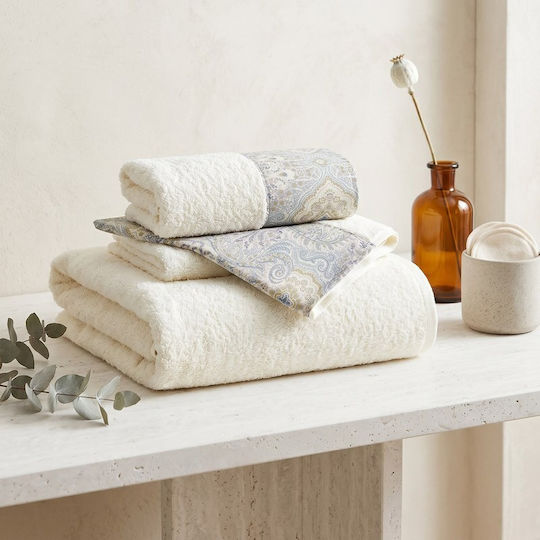 Rythmos Bath Towel Set 3 pcs Ecru Weight 500gr/m²