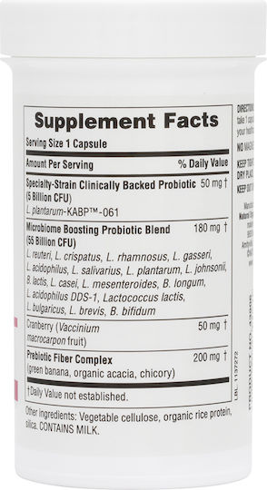 Nature's Plus GI Natural Probiotic Women with Probiotics and Prebiotics 30 caps