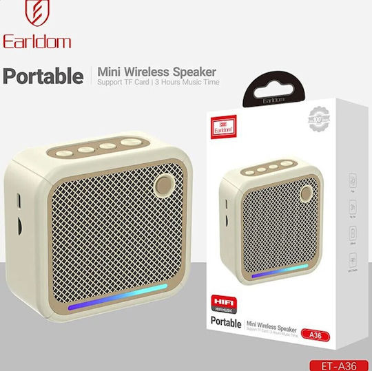 Ηχείο Bluetooth 5W με Διάρκεια Μπαταρίας έως 3 ώρες Μπεζ ET-A36