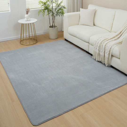 Homeone Soft 120x160cm Shaggy Furry Silver Grey Homeone Soft 120x160cm Shaggy Furry Silver Grey