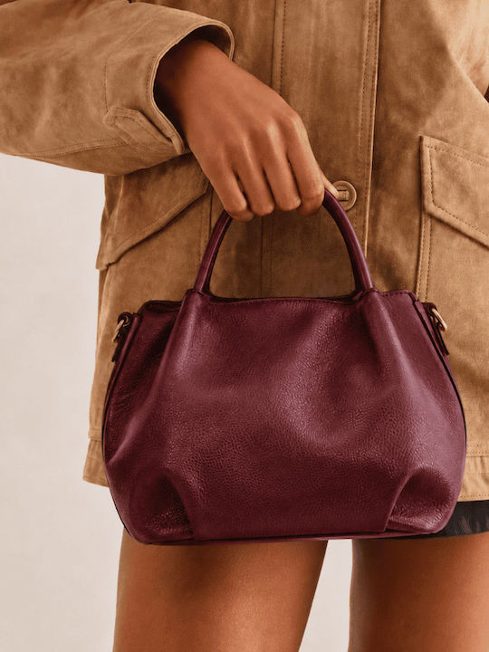 Fabric Women's Handbag / Crossbody Burgundy