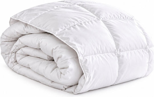 Kraft World King-Size Feather-Down Quilt 220x240cm White 260 GSM 10.5 Togs