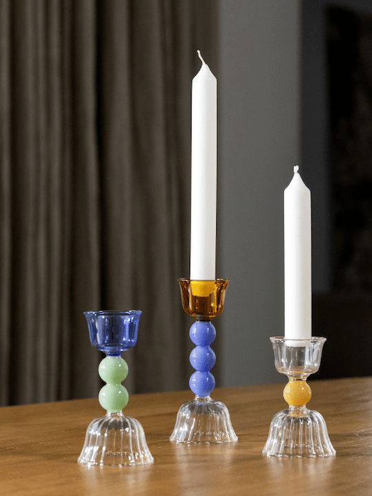 &Klevering Glas-Kerzenhalter 12x6x6 cm (Verschiedene Farben)